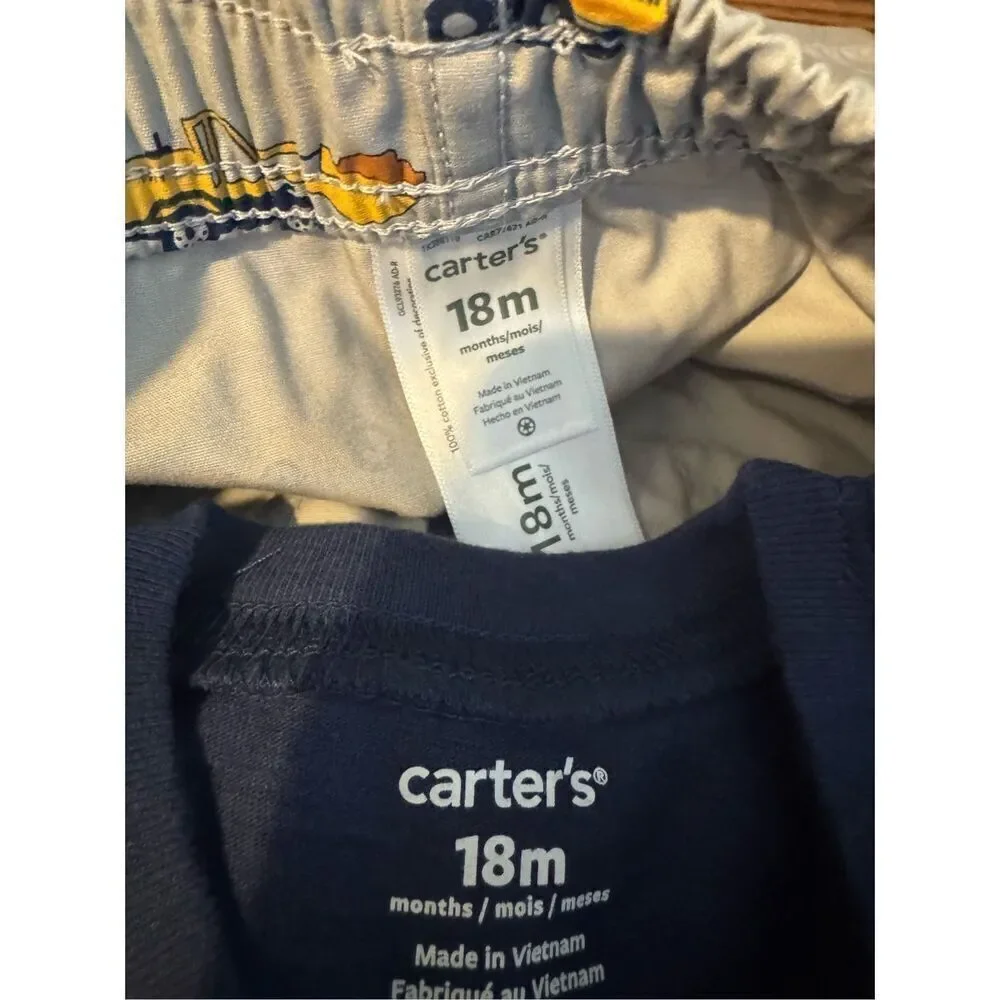 CARTER’S 2 Pc Boys 18 Months Short Set